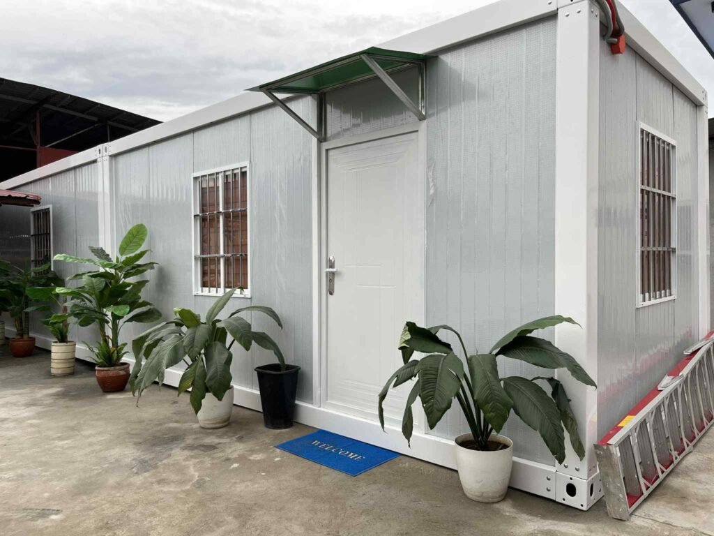 Prefab ADU window & door installation